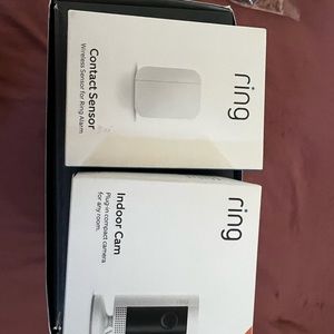 RING contact sensor and indoor camera